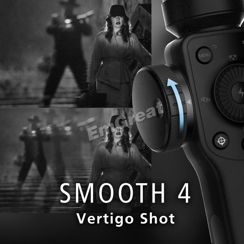 Smooth 4 & Q2 3-Axis Phone Stabilizer  <iPhone-Samsung>