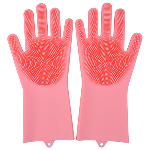 Silicone Cleaning Gloves /// Magic Silicone Dish-washing Gloves