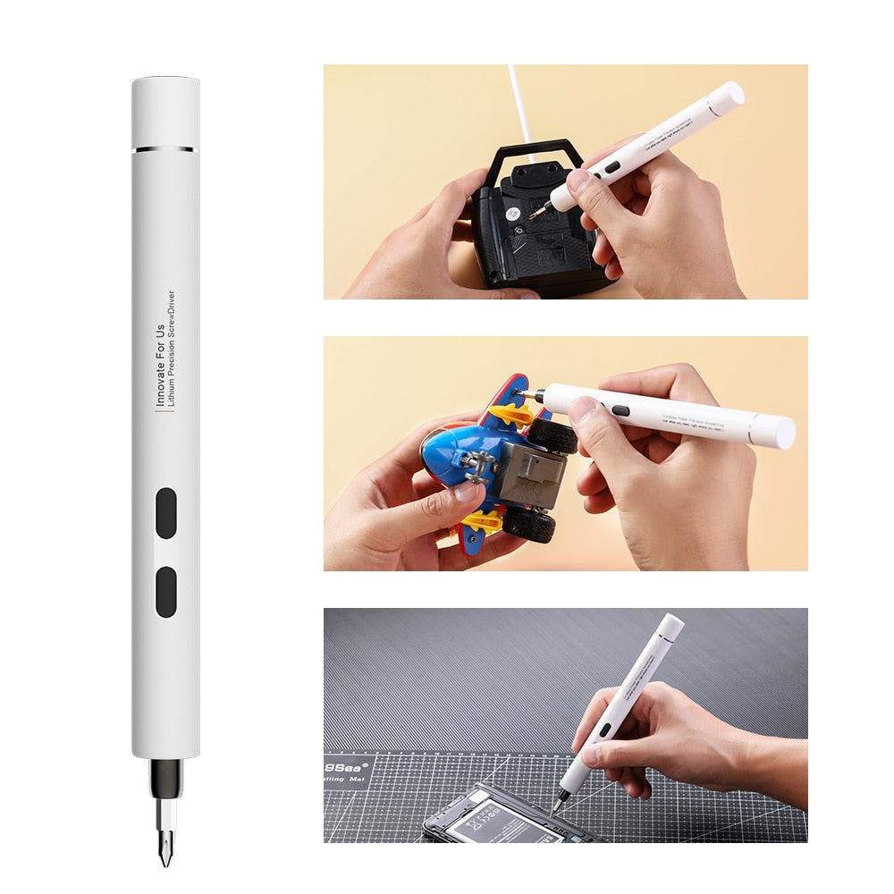 Cordless Electric Screwdriver For Small Devices Repair With Magnetic Bits