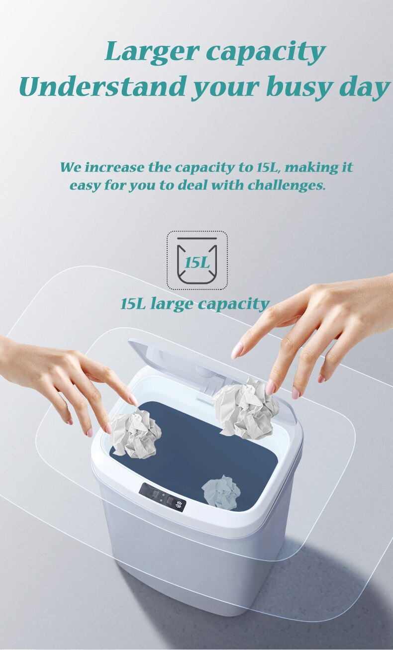Smart Trash Can   15 Lt.