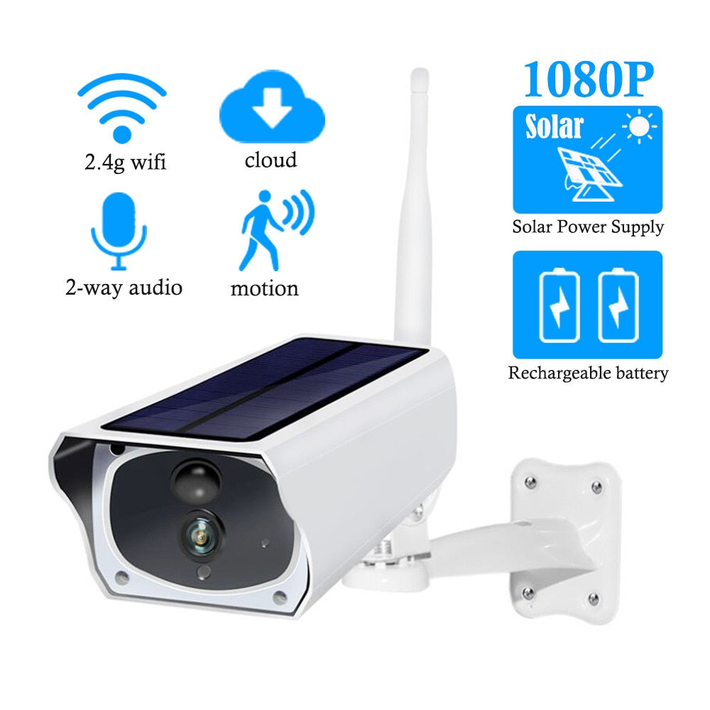 Two Way Audio  Solar WiFi Camera <1080P HD>