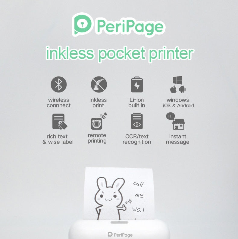 Thermal Mini Wireless Printer