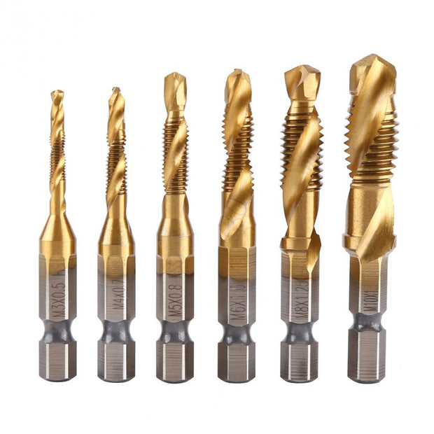 TwistDrill Bit [Set of 6 Pcs] Titanium Coated