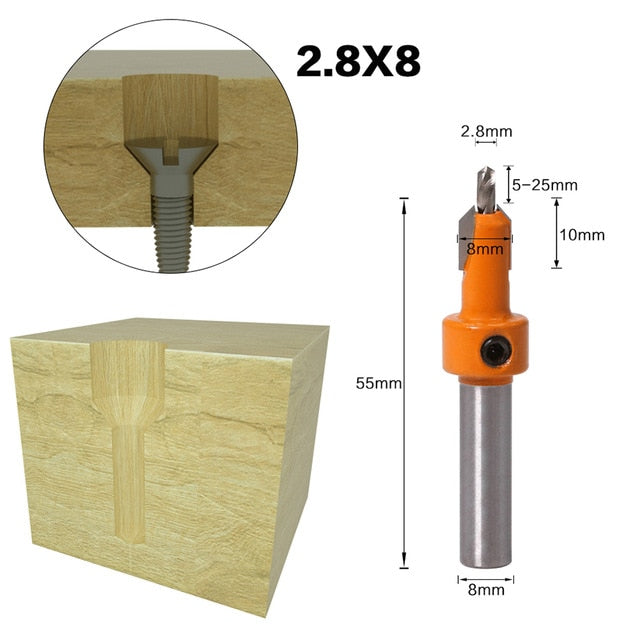 BitSet Screw 8mm - 5Pcs Set