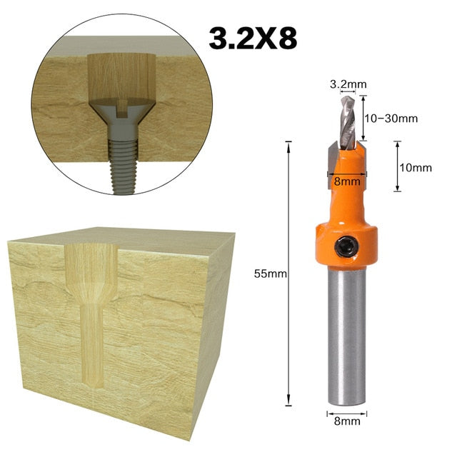 BitSet Screw 8mm - 5Pcs Set