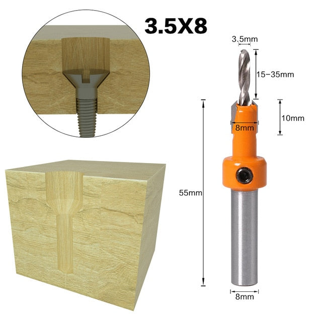 BitSet Screw 8mm - 5Pcs Set