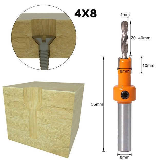 BitSet Screw 8mm - 5Pcs Set