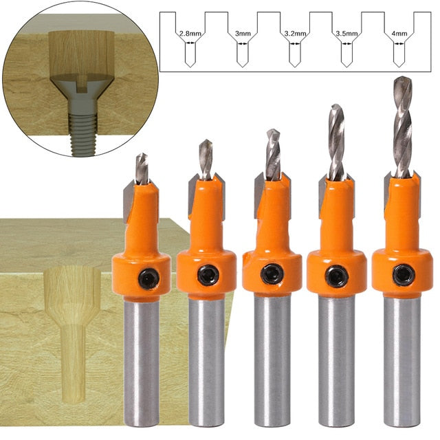 BitSet Screw 8mm - 5Pcs Set