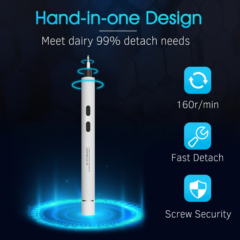 Cordless Electric Screwdriver For Small Devices Repair With Magnetic Bits