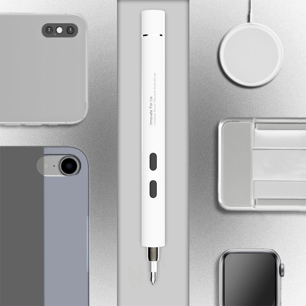 Cordless Electric Screwdriver For Small Devices Repair With Magnetic Bits