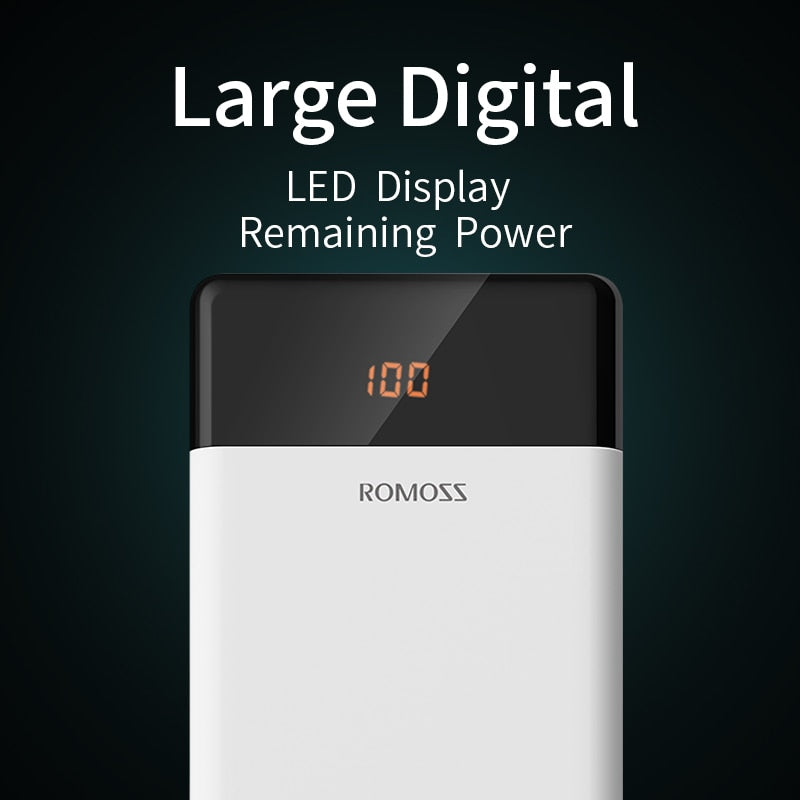 LT20 20000mAh  Dual USB Power-bank External Battery With LED Display