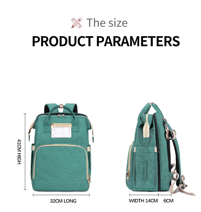 Amazing! 2 in 1 Diaper Bag&Bed For Newborn Large Capacity