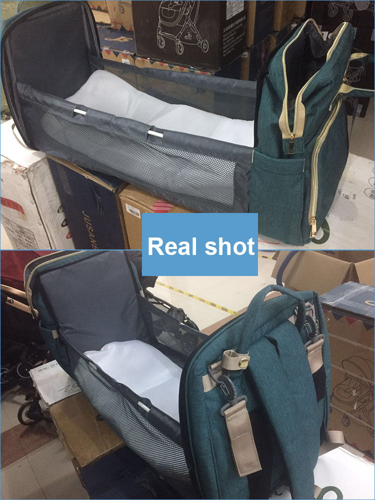 Amazing! 2 in 1 Diaper Bag&Bed For Newborn Large Capacity
